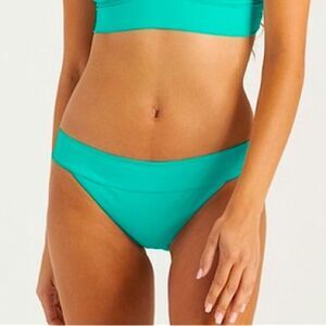 Billabong Sol Searcher Tropic Shore Banded Aqua Green Swim Bottoms Size Medium